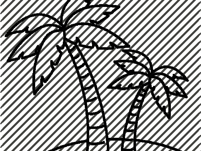 Пальма карандашом