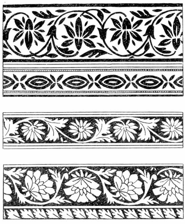 Растительный орнамент в полосе
