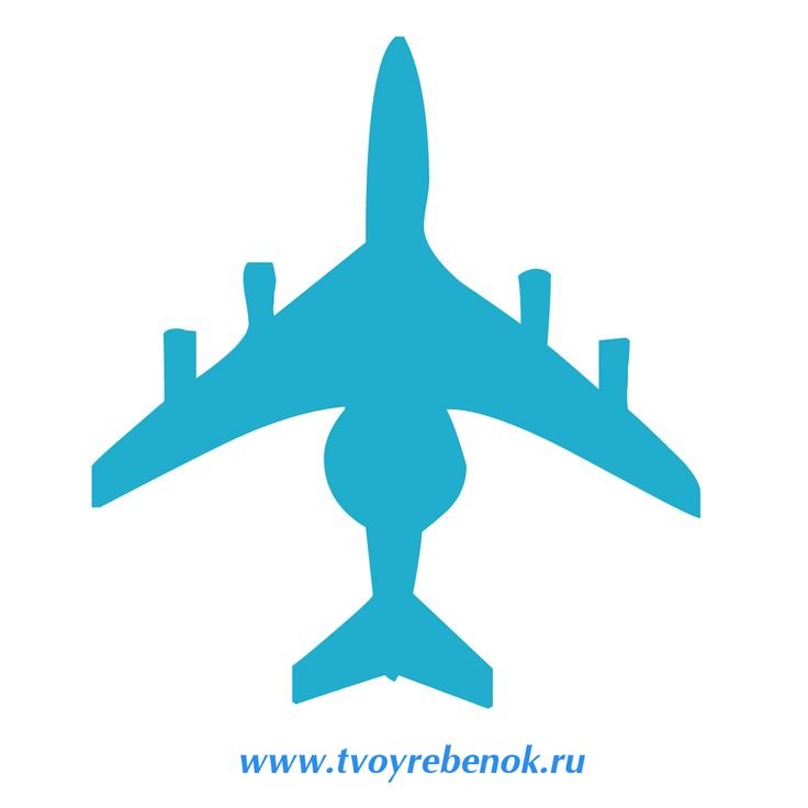 Самолет трафарет для 3d ручки