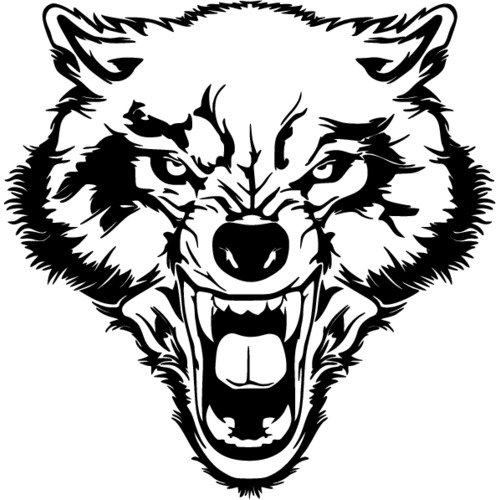 Оскал волка тату эскизы