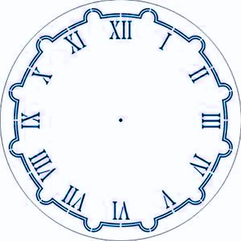 Трафарет "циферблаты"