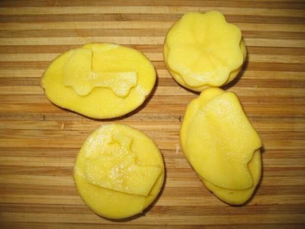 Печатка из картофеля