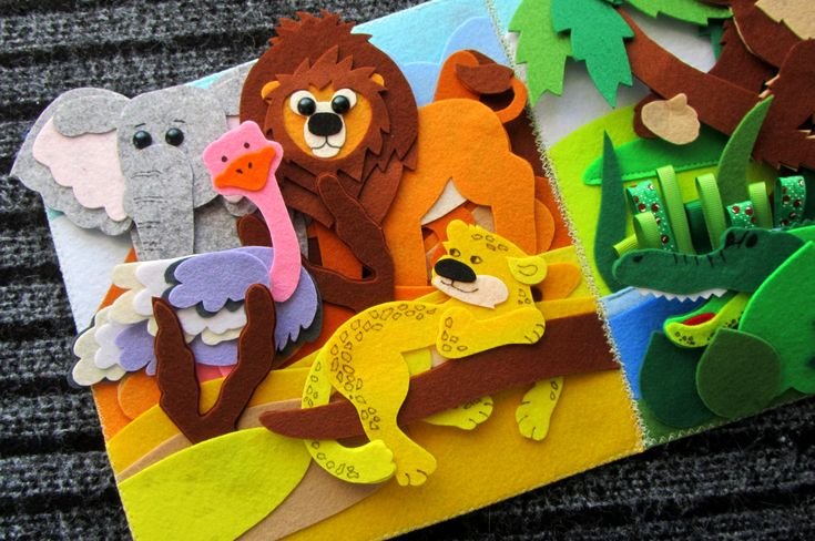 Фетровые книжки для детей