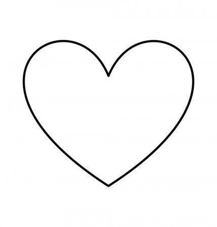 Сердце раскраска