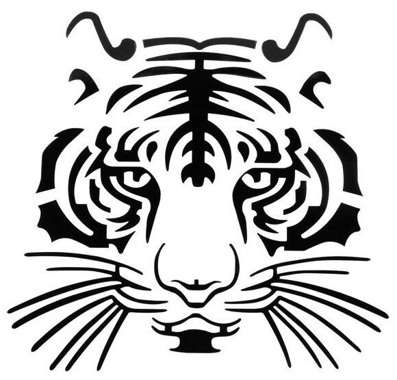 Стилизованная голова тигра