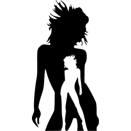 Силуэт девушки для вырезания