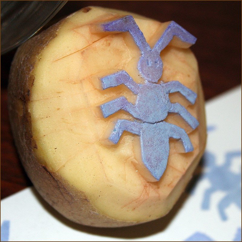 Штамп из картошки