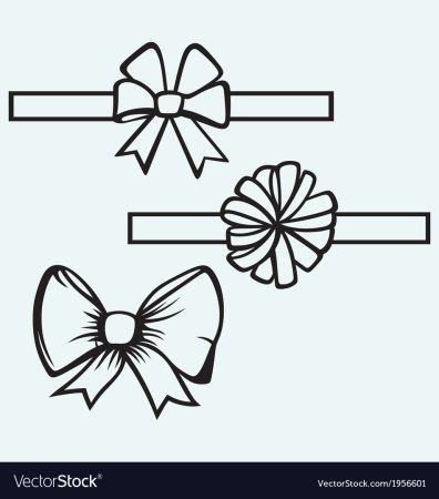 Бантик раскраска для детей