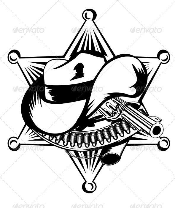 Тату звезда шерифа