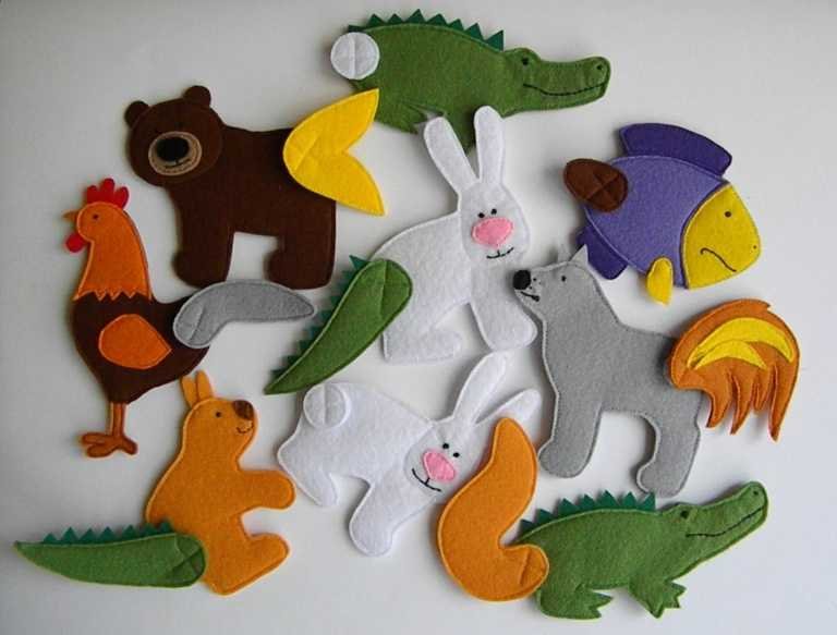 Фетровые развивающие игрушки