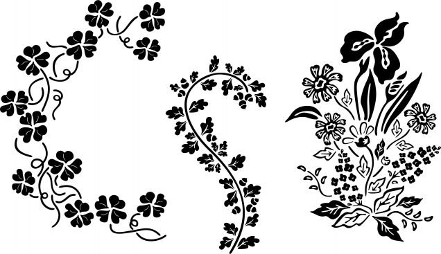 Орнамент цветы