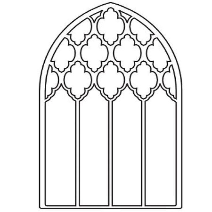 Готический орнамент витраж