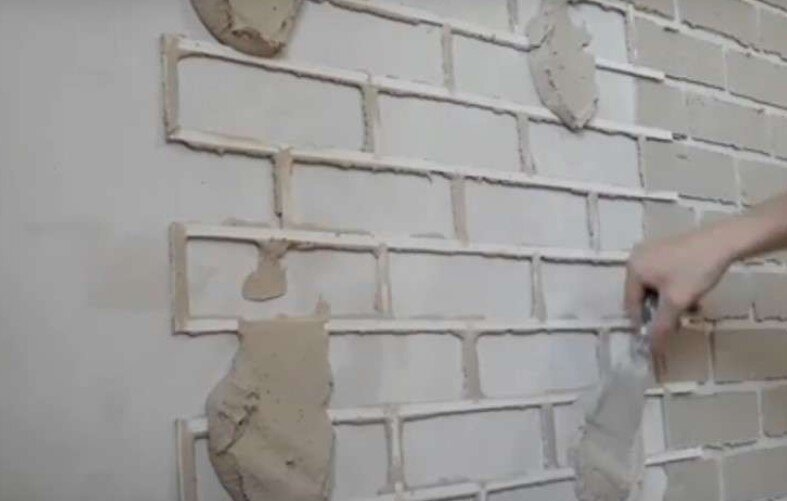 Кирпичи из шпаклевки