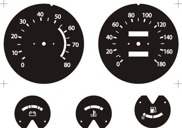 Шкалы спидометра ВАЗ 2106