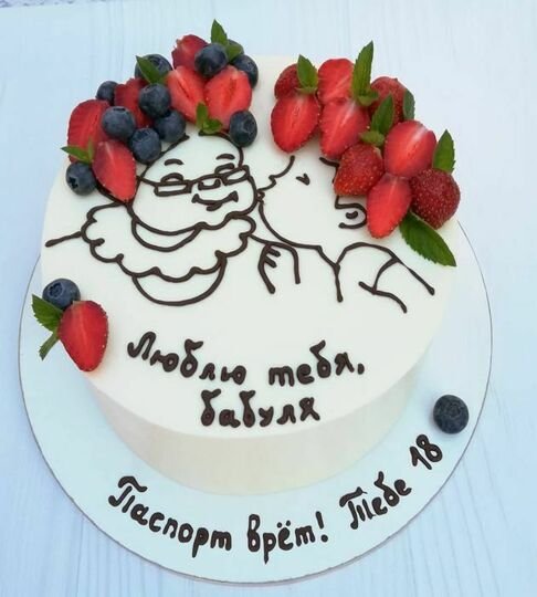 Надпись на торт бабушке