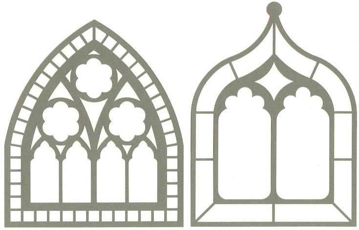 Трафарет арочного окна