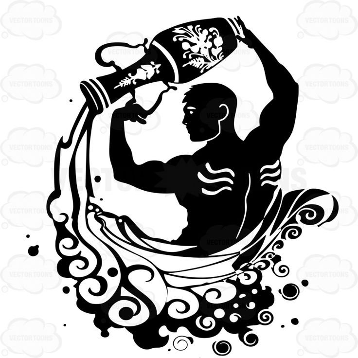 Тату Водолей эскизы