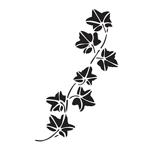 Трафарет цветы для покраски стен