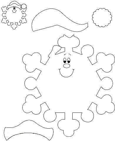 Забавные снежинки