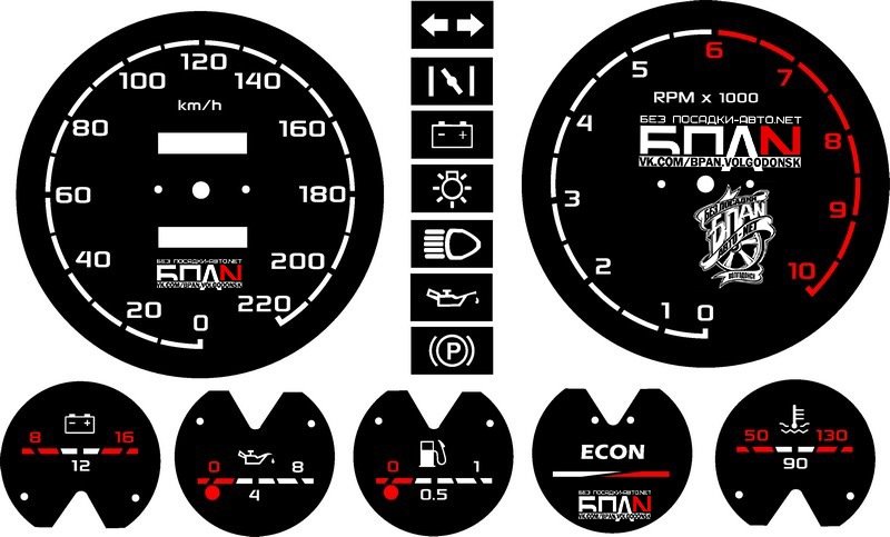 Шкалы приборов ВАЗ Vol. — Lada , 1,5 л, года | тюнинг | DRIVE2