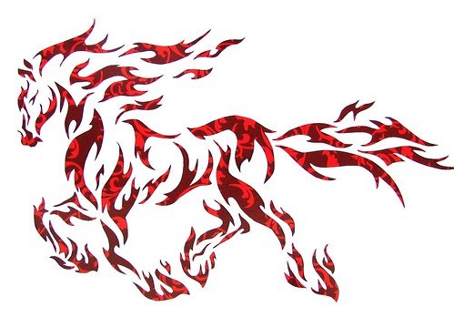 Трафареты в виде огня