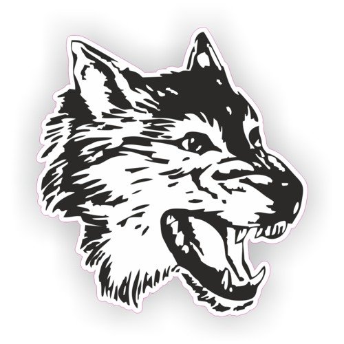 Векторное изображение волка