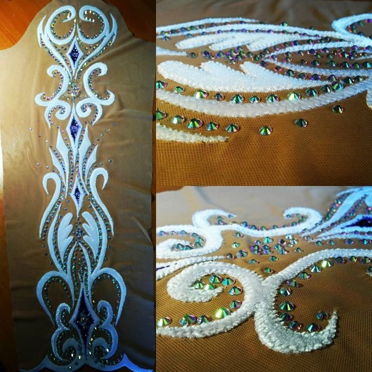 Узор на купальник для художественной гимнастики