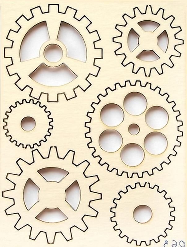 Шаблоны шестеренок для печати