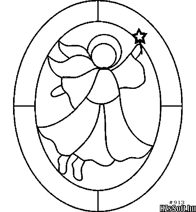 Витраж контур