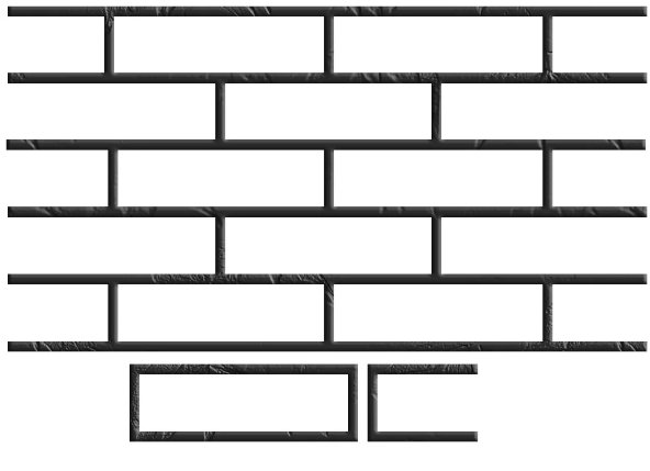 Трафарет имитация кирпича