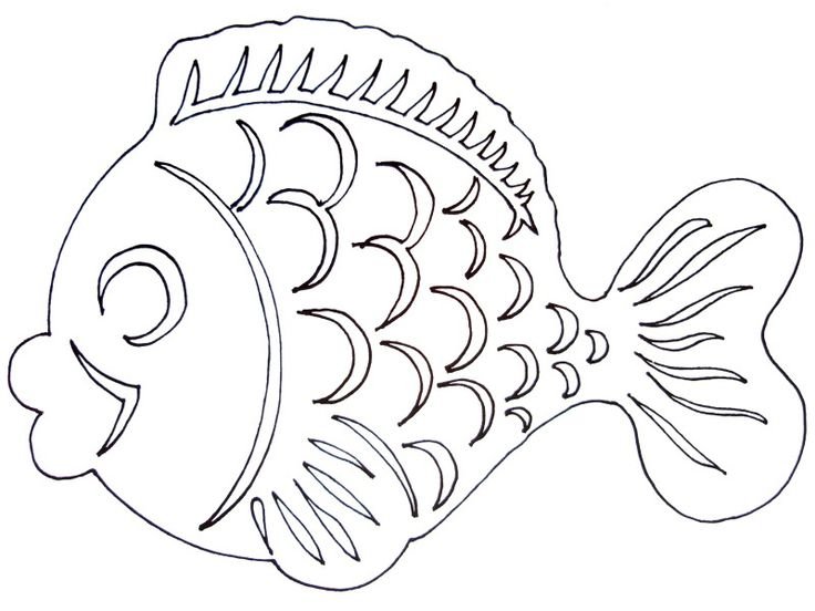 Трафарет "рыбки"