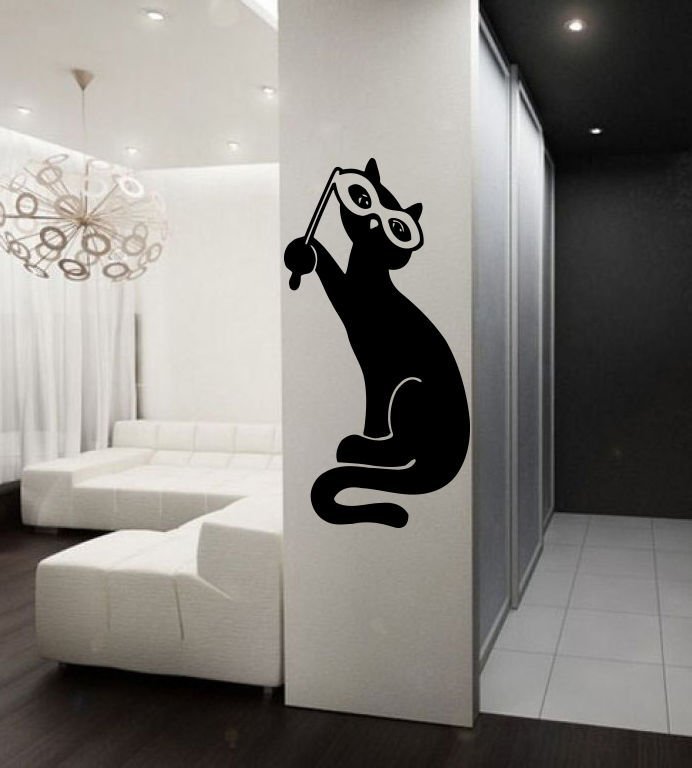 Шаблоны кошек на стену