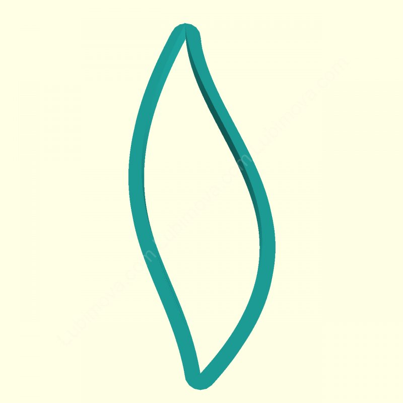 Трафарет для пряников листья