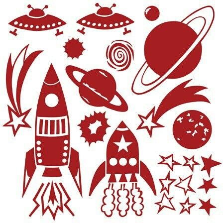 Трафареты на космическую тему