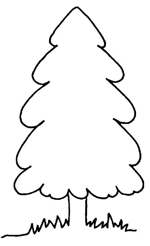 Елочка раскраска