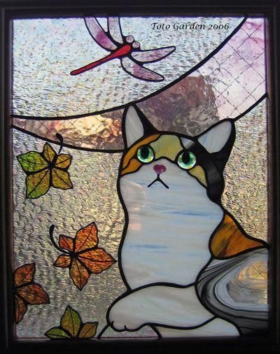 Витраж кошка