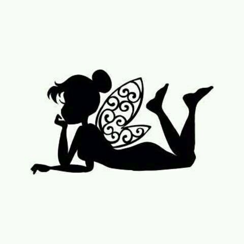 Трафарет феи на стену