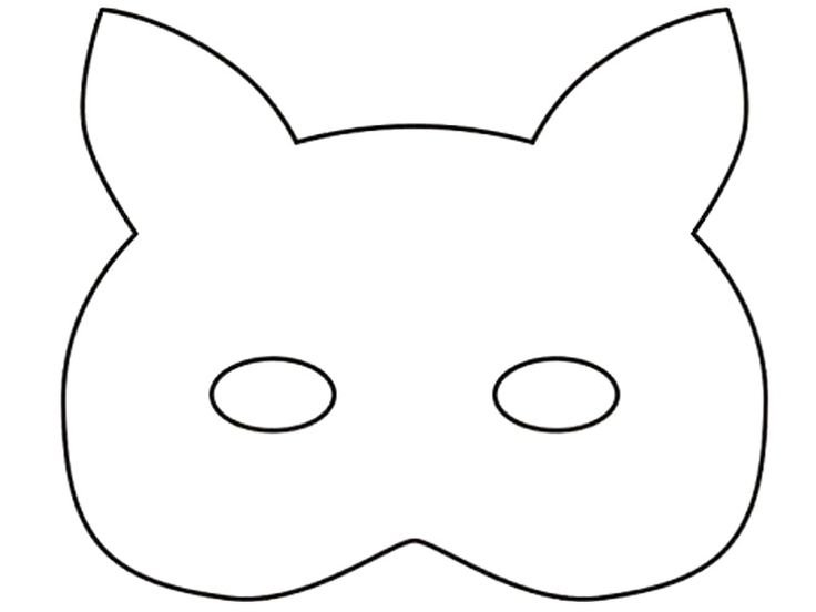 Маска трафарет для детей