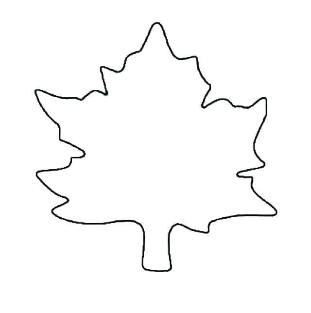 Трафареты кленовых листьев