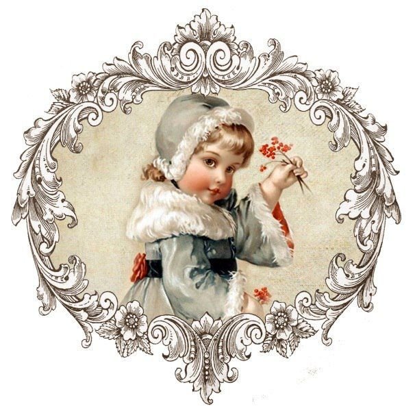 Винтажная Новогодняя открытка