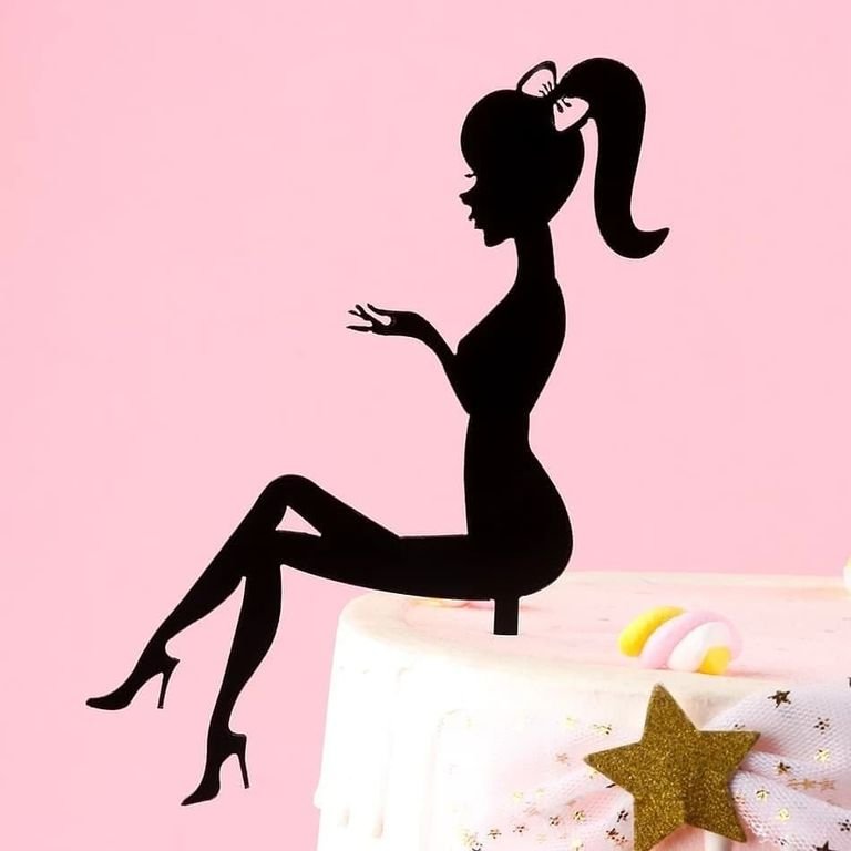 Топперы для торта девушка