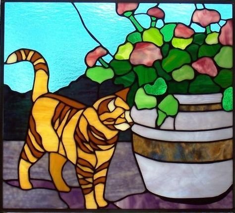 Витражные котики