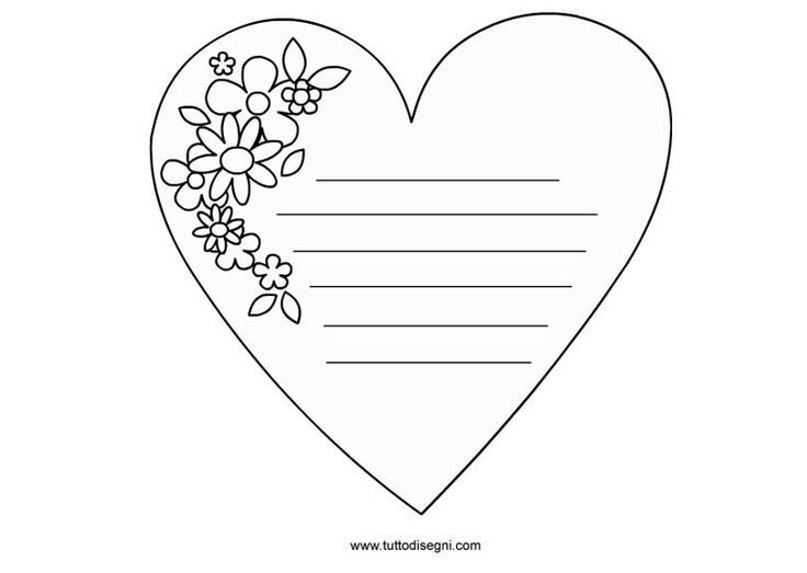 Раскраска сердечко