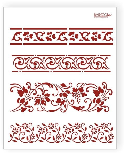 Узор бордюр для трафарета