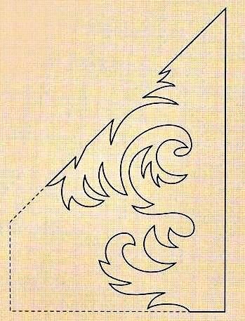 Трафарет "зимний узор"