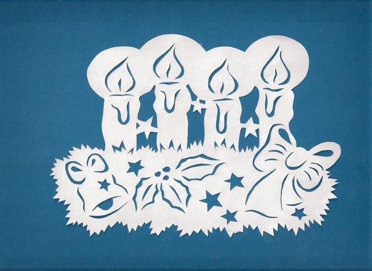 Трафареты на новый год облака