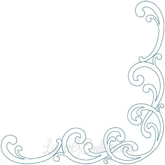 Угловой узор для окна