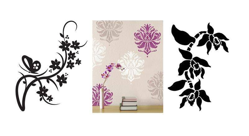 Трафареты для стен под покраску