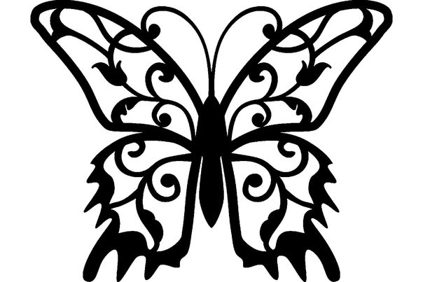 Трафарет бабочки для айсинга