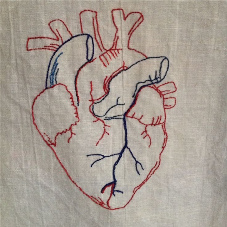 Вышивка сердце